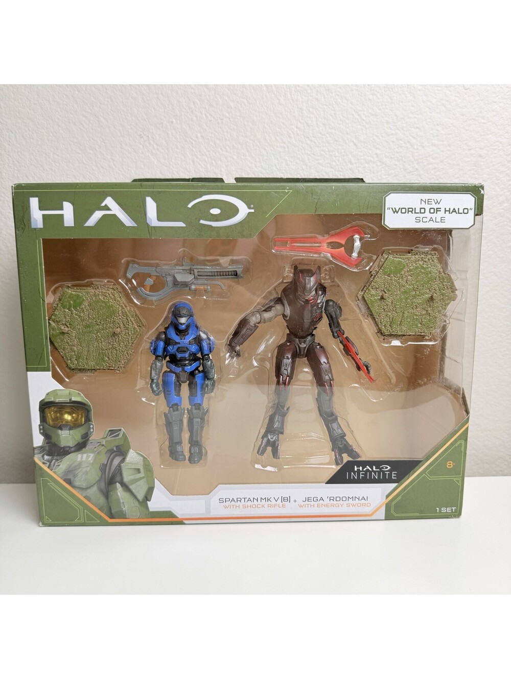 World Of Halo Infinite Spartan MK V [B] VS Jega Rdomnai Action Figure Play Set